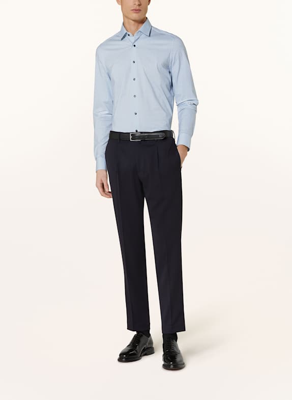 OLYMP Jerseyhemd Luxor 24/Seven modern fit HELLBLAU