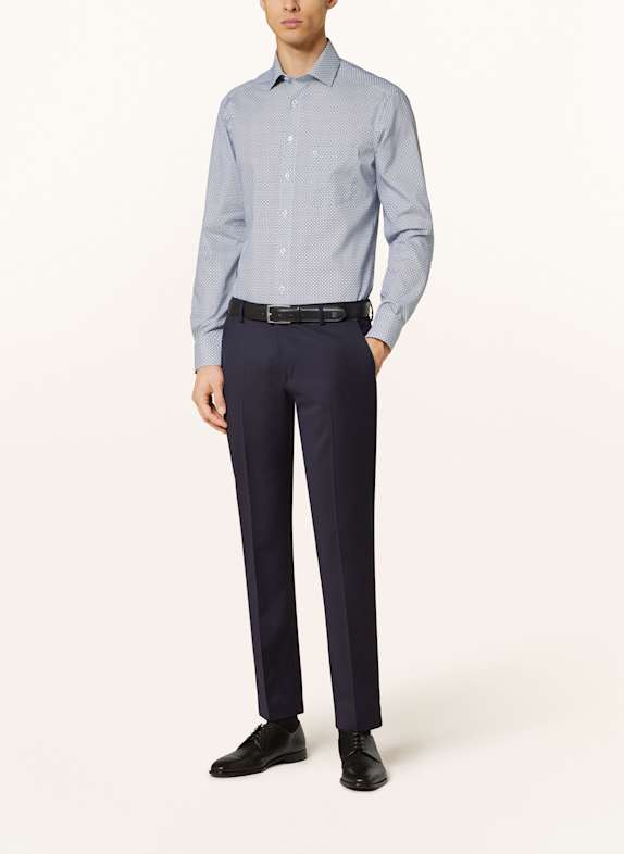 OLYMP Hemd Luxor modern fit DUNKELBLAU / WEISS