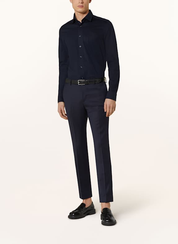 OLYMP Jerseyhemd Luxor modern fit DUNKELBLAU