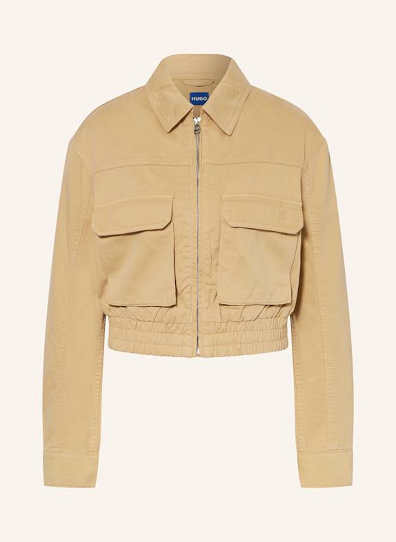 HUGO BLUE Cropped-Jacke ADANA BEIGE