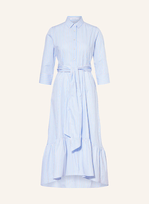 Soluzione Hemdblusenkleid HELLBLAU/ WEISS/ ROT
