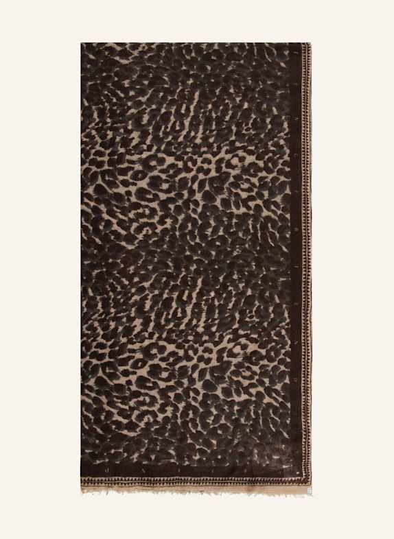 friendly hunting Cashmere-Schal HELLBRAUN/ DUNKELBRAUN/ DUNKELGRAU