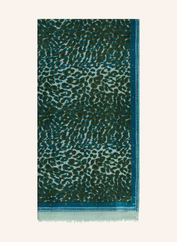 friendly hunting Cashmere-Schal MINT/ GRÜN/ PETROL