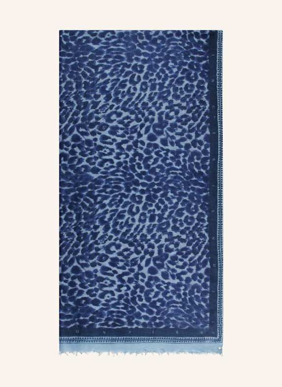 friendly hunting Cashmere-Schal BLAU/ HELLBLAU/ PETROL