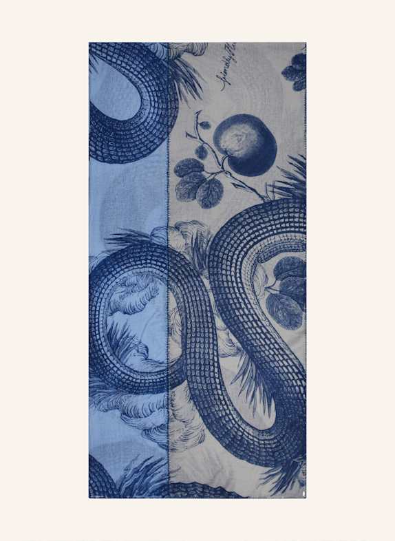 friendly hunting Cashmere-Schal DUNKELBLAU/ GRAU/ HELLBLAU