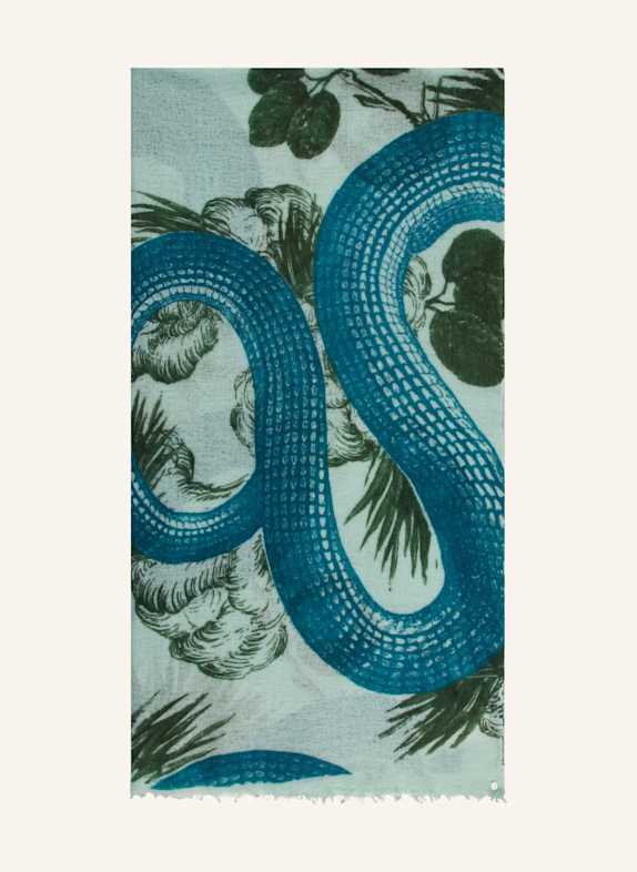 friendly hunting Cashmere-Schal GARDEN EDEN MINT/ GRÜN/ PETROL