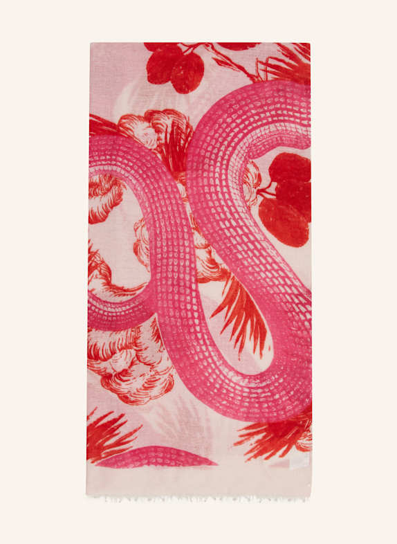friendly hunting Cashmere-Schal GARDEN EDEN ROSA/ ROT