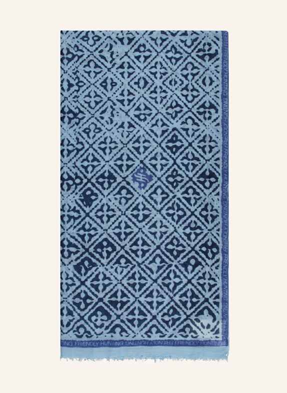 friendly hunting Cashmere-Schal EYES OF MARAKECH BLAU/ HELLBLAU/ DUNKELBLAU