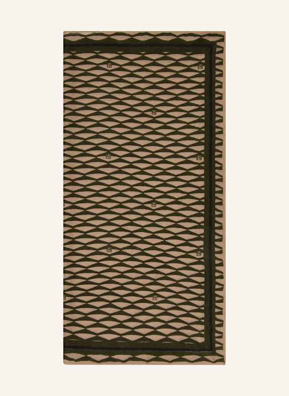 friendly hunting Cashmere-Tuch TAUPE/ GRÜN/ SCHWARZ