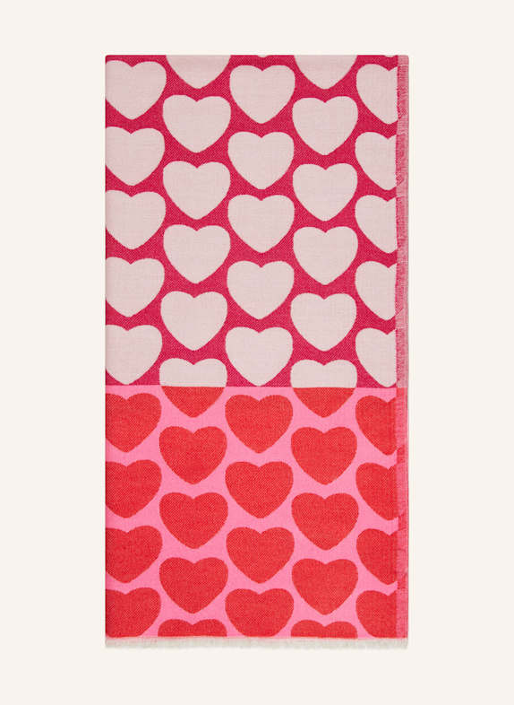 CODELLO Schal PINK/ ROT/ CREME