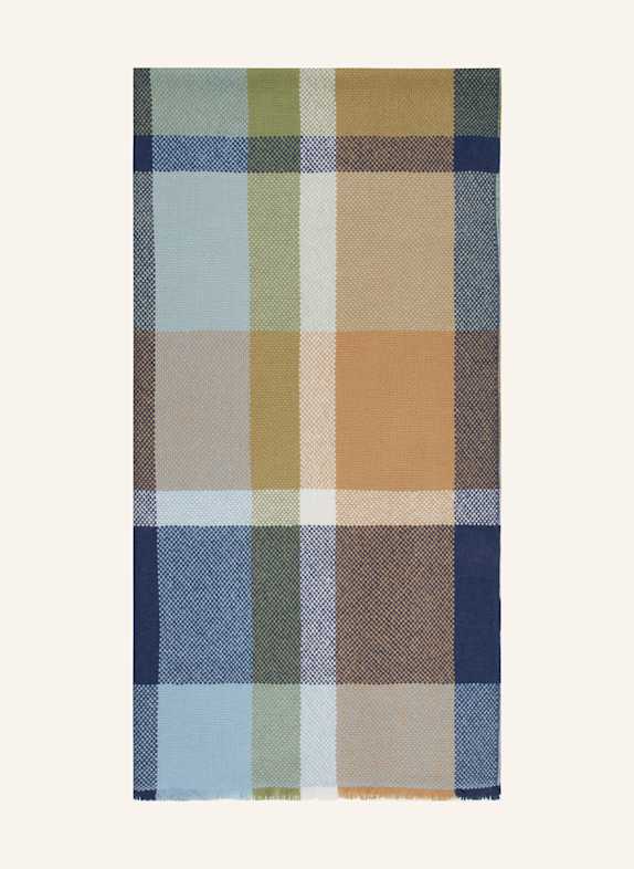 CODELLO Schal BLAU/ HELLGRÜN/ HELLBLAU