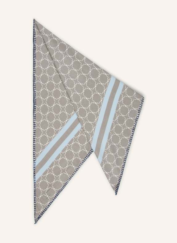 CODELLO Dreieckstuch GRAU/ HELLBLAU/ CREME