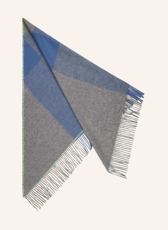CODELLO Dreieckstuch BLAU/ GRAU/ GRÜN