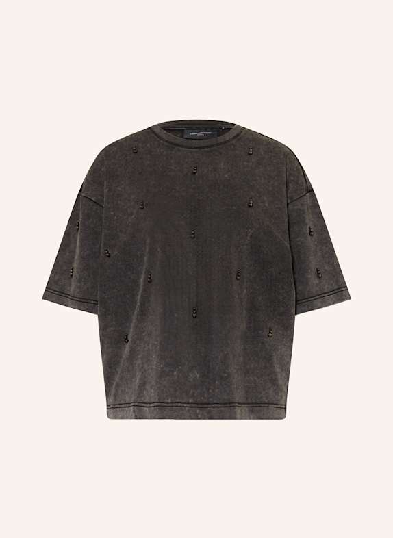 COPENHAGEN MUSE T-Shirt SMMUSE mit Schmuckperlen DUNKELGRAU