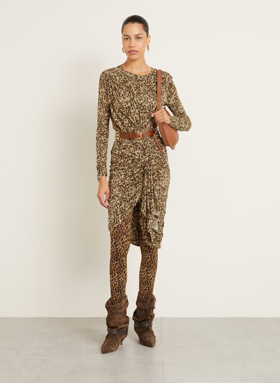 ISABEL MARANT Schoudertas OSKAN MOON COGNAC