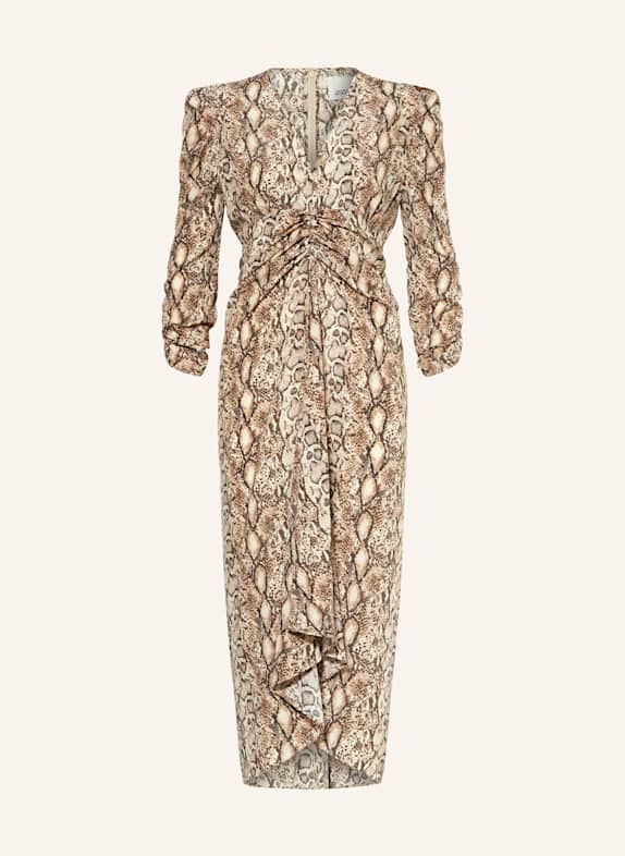 ISABEL MARANT Cocktailkleid ALBINI mit 3/4-Arm BRAUN/ DUNKELBRAUN/ HELLBRAUN