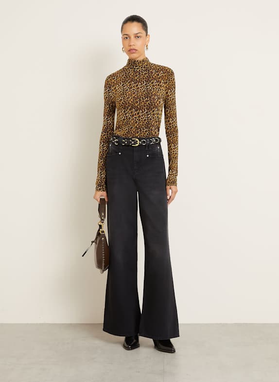 ISABEL MARANT Straight jeans LEMONY-GB 01BK BLACK