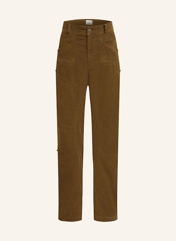 ISABEL MARANT Cargohose EMMY aus Cord KHAKI