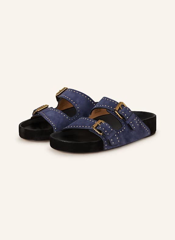 ISABEL MARANT Pantoletten LENNYO mit Nieten BLAU