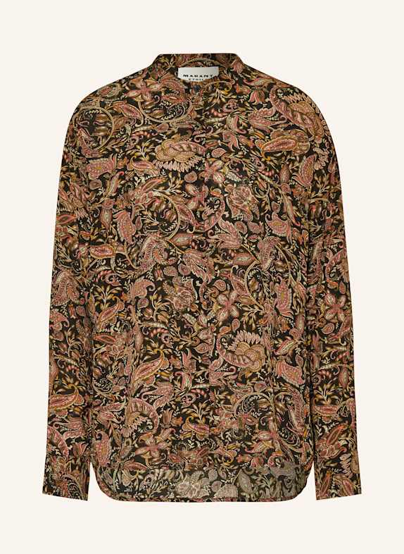 MARANT ÉTOILE Bluse CATCHELL SCHWARZ/ KHAKI/ ROT