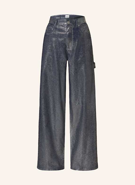 MARANT ÉTOILE Coated-Jeans 08SI  SILVER