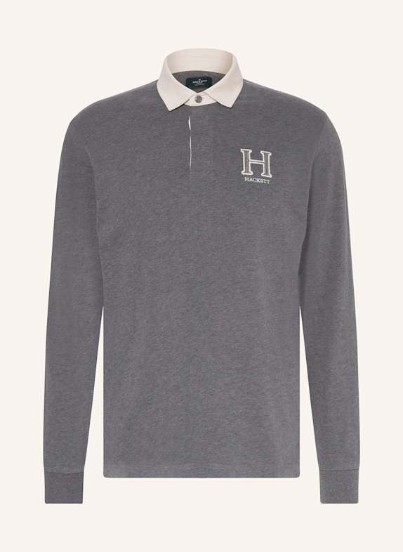 HACKETT LONDON Rugbyshirt HERITAGE GRAU/ CREME