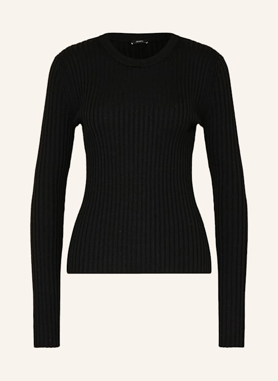 JOSEPH white sheer shirt BLACK