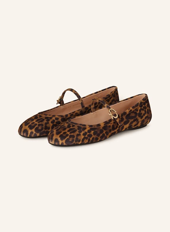 Gianvito Rossi Mary-Jane-Ballerinas CARLA COGNAC/ SCHWARZ