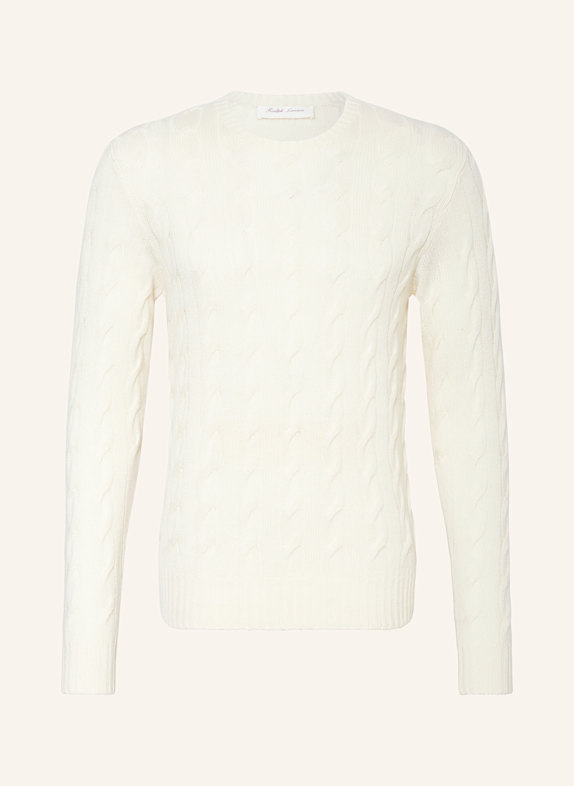 RALPH LAUREN PURPLE LABEL Cashmere-Pullover ECRU