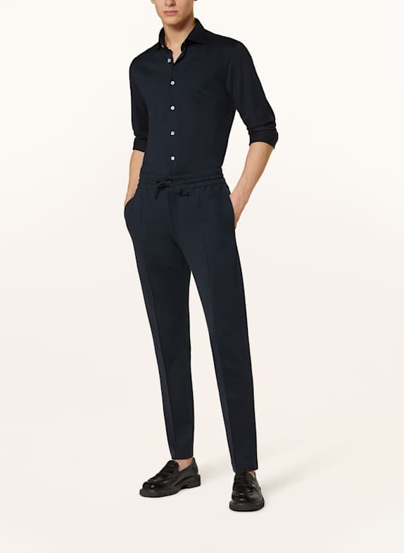 Stefan Brandt Jerseyhemd OTIS Slim Fit DUNKELBLAU