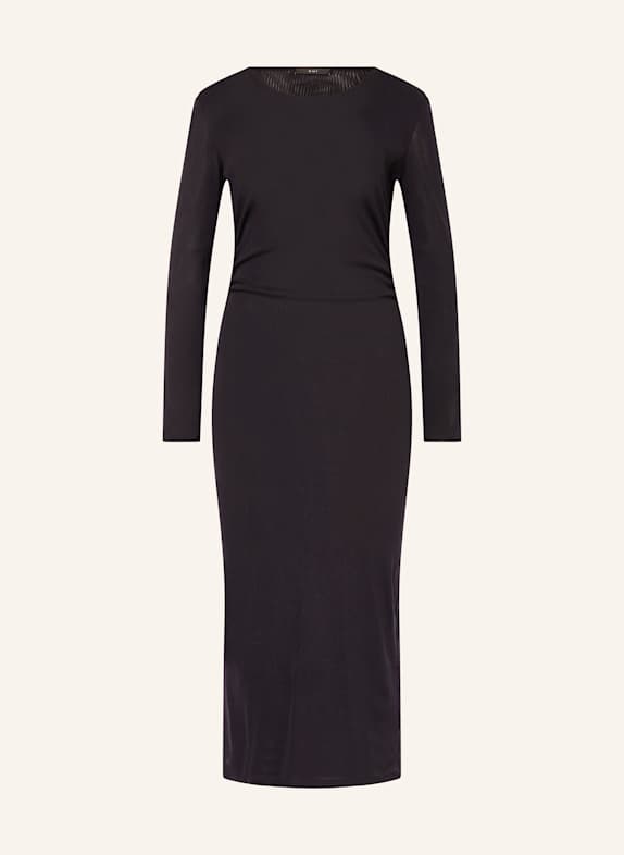 oui Mesh-Kleid SCHWARZ