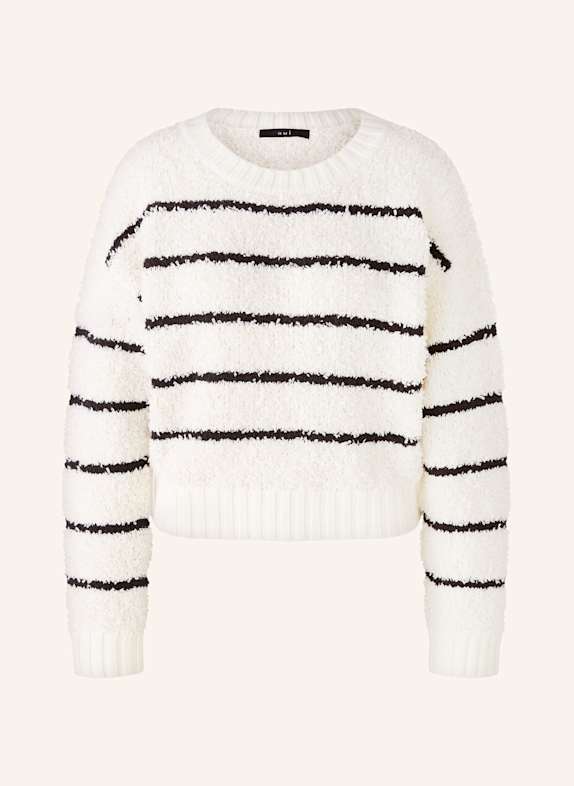 oui Pullover ECRU/ SCHWARZ