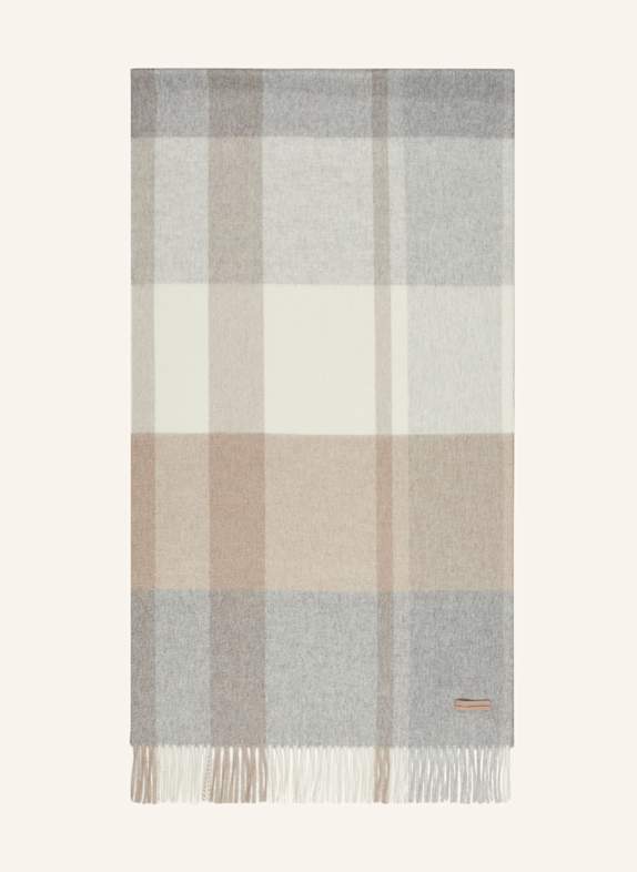 ZEGNA Cashmere-Schal HELLGRAU/ BEIGE/ ECRU