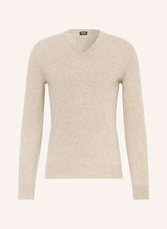 ZEGNA Cashmere-Pullover BEIGE