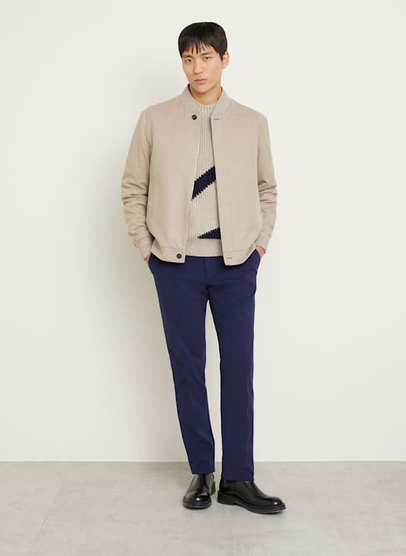 ZEGNA Chino slim fit BLAUW