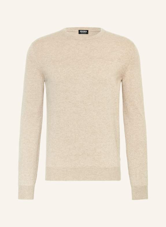 ZEGNA Cashmere-Pullover BEIGE