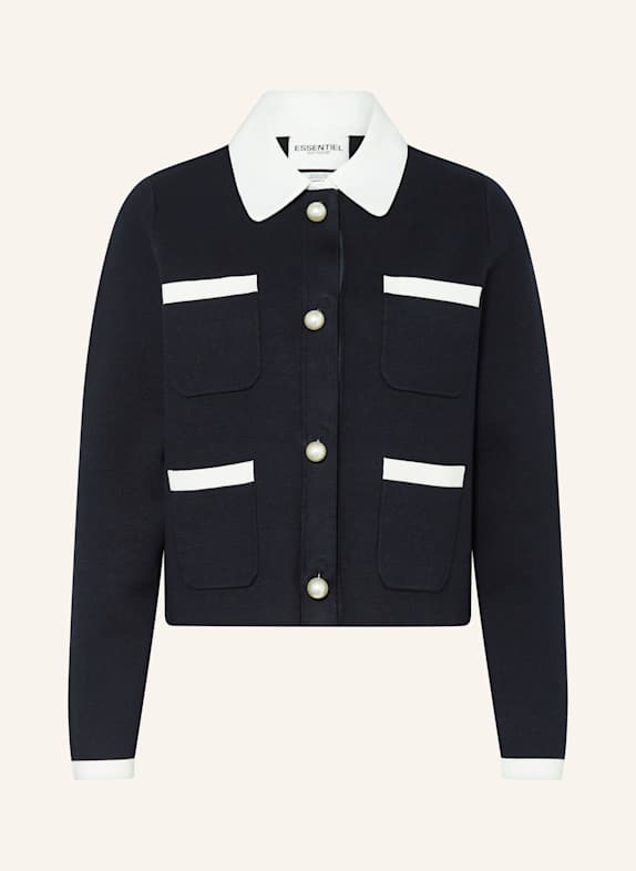 ESSENTIEL ANTWERP HAUREL cardigan with decorative beads DARK BLUE