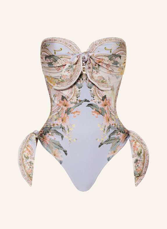 ZIMMERMANN Bandeau-Badenanzug WYLIE HELLLILA/ ROSA/ GRÜN