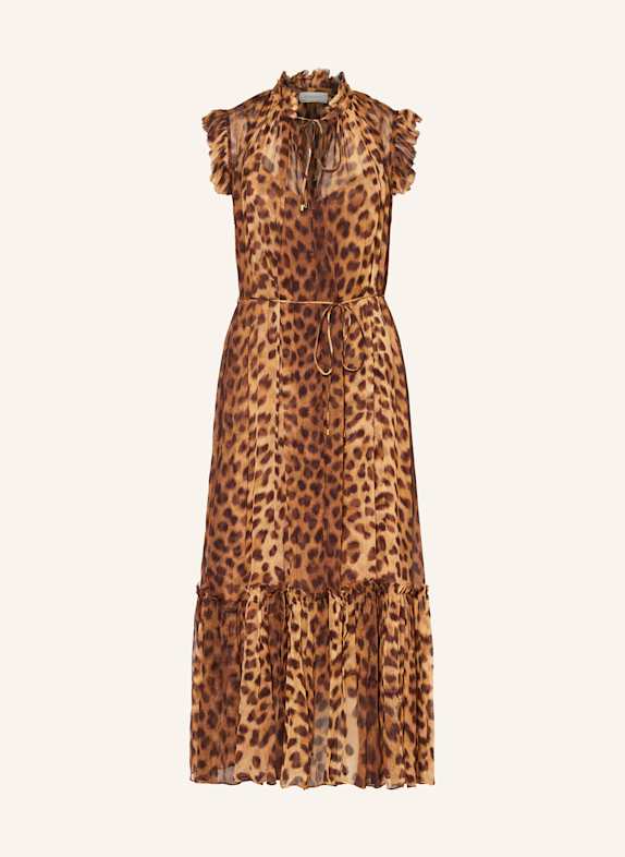 ZIMMERMANN Kleid CRUSH BRAUN/ DUNKELBRAUN