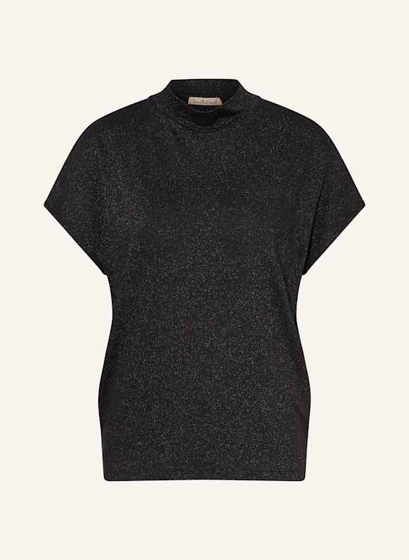 Smith & Soul T-Shirt mit Glitzergarn SCHWARZ