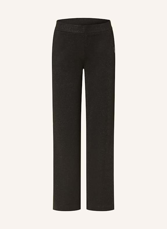 Smith & Soul Jersey trousers with glitter thread BLACK