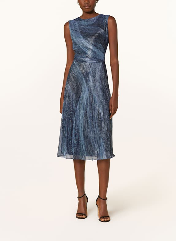 SWING Cocktailkleid mit Glitzergarn DUNKELBLAU/ BLAU