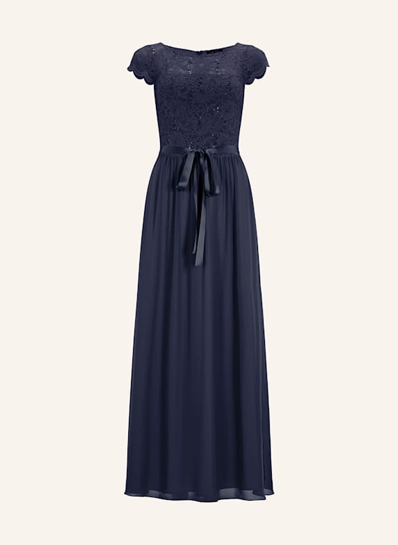 SWING Abendkleid mit Pailletten DUNKELBLAU