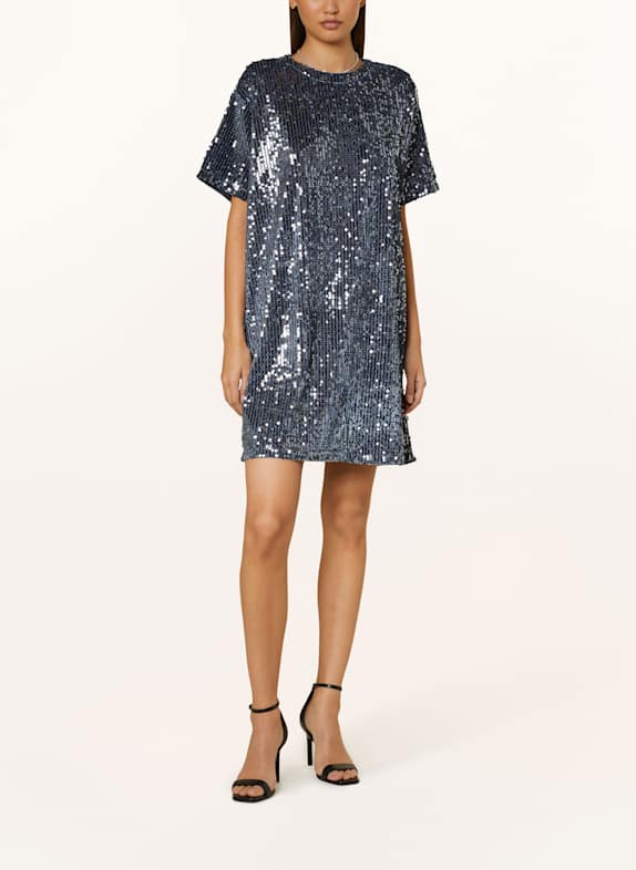 Smith 
Soul Kleid mit Pailletten BLAUGRAU