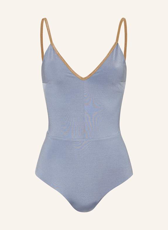 MYMARINI Badeanzug VACATIONBODY SHINE zum Wenden mit UV-Schutz 50+ BLAUGRAU