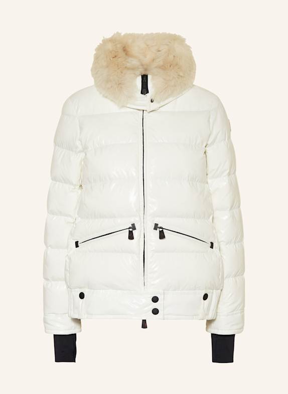 MONCLER GRENOBLE Daunen-Skijacke ARABBA mit abnehmbarer Kapuze WEISS