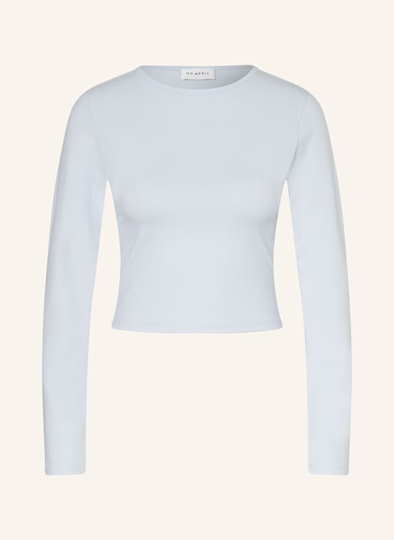 OH APRIL Cropped-Longsleeve ICA HELLBLAU