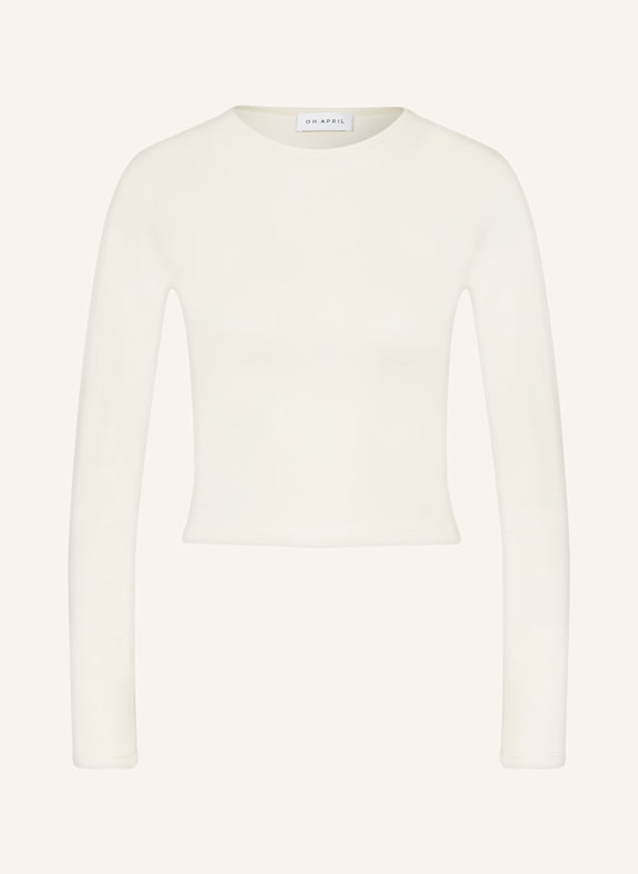 OH APRIL Cropped-Longsleeve ICA ECRU