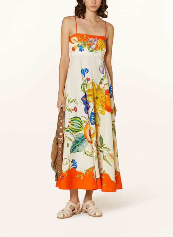 ALÉMAIS Kleid FLORES GELB/ ORANGE/ GRÜN