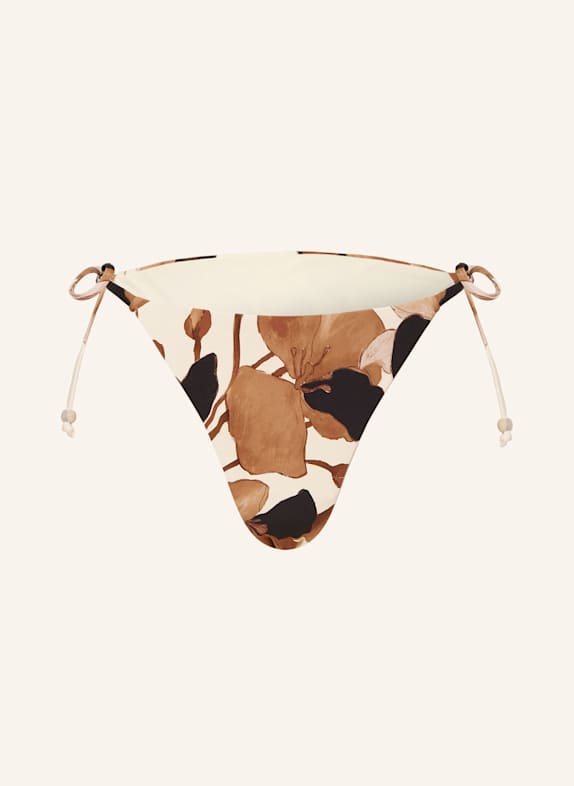 SEAFOLLY Triangel-Bikini-Hose SECRET GARDEN SCHWARZ/ BRAUN/ CREME
